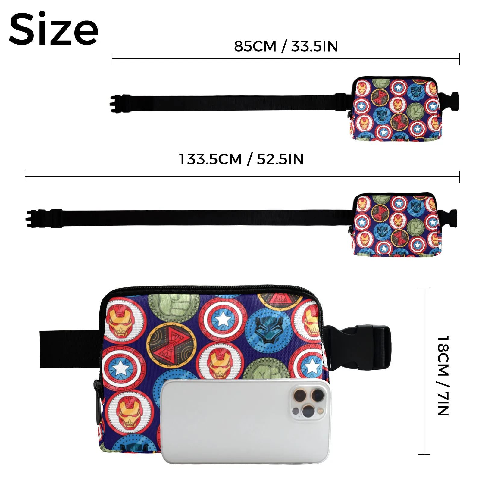 Marvel Shields Belt Bag