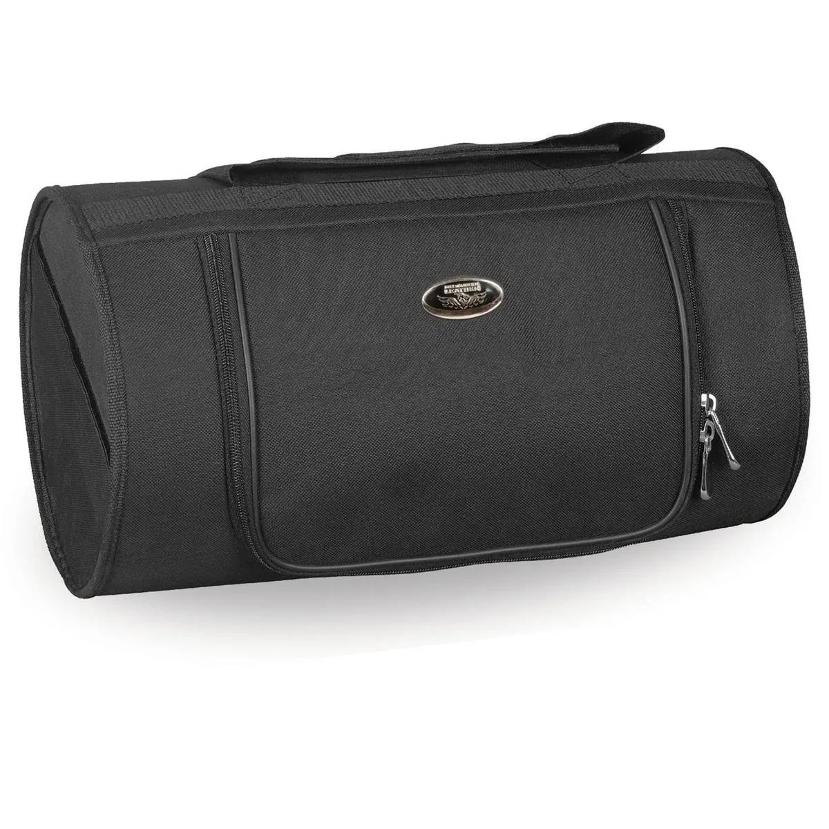 Milwaukee Leather MP8175 Medium Black Motorcycle Textile Roll Top Bag