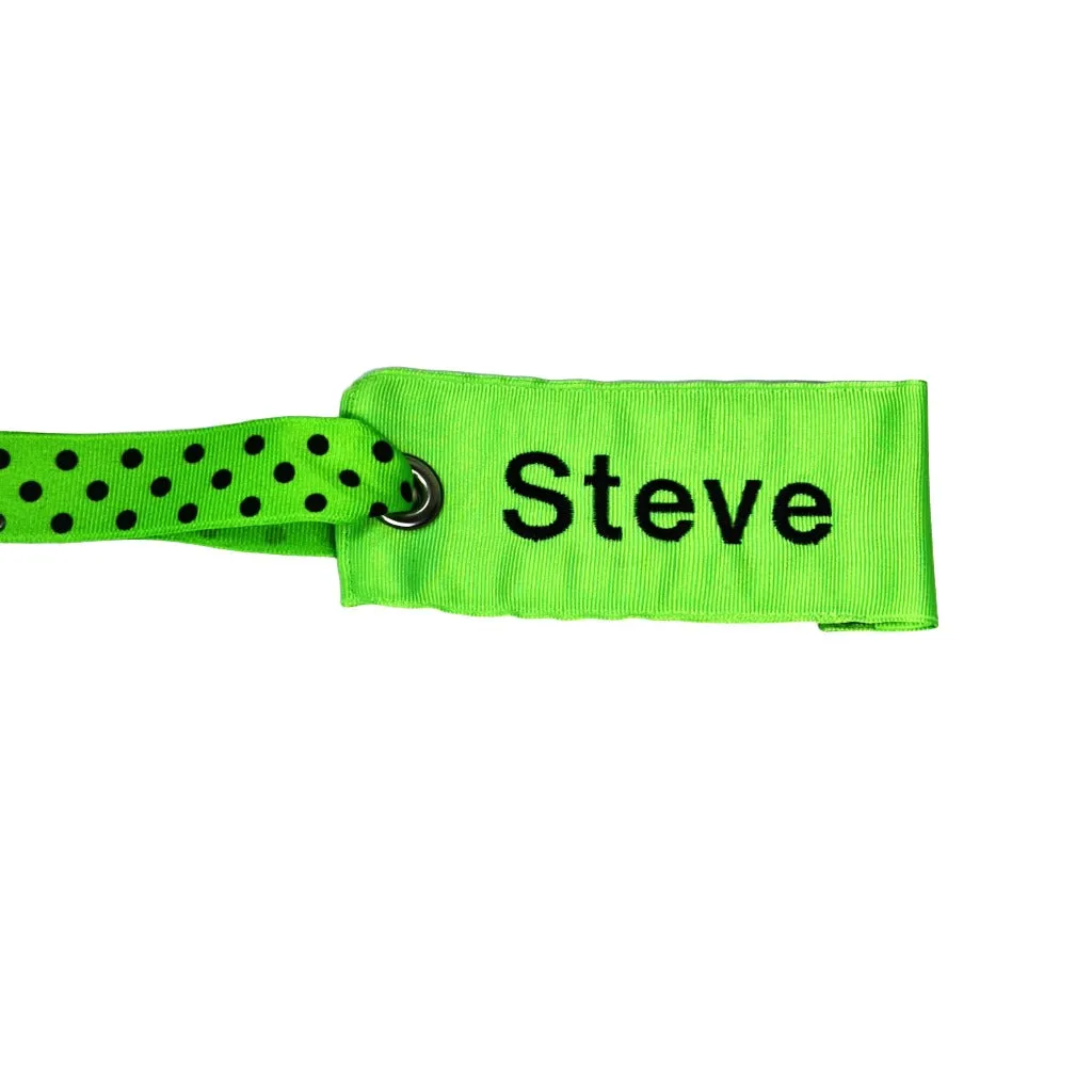 Neon Green Luggage Tag