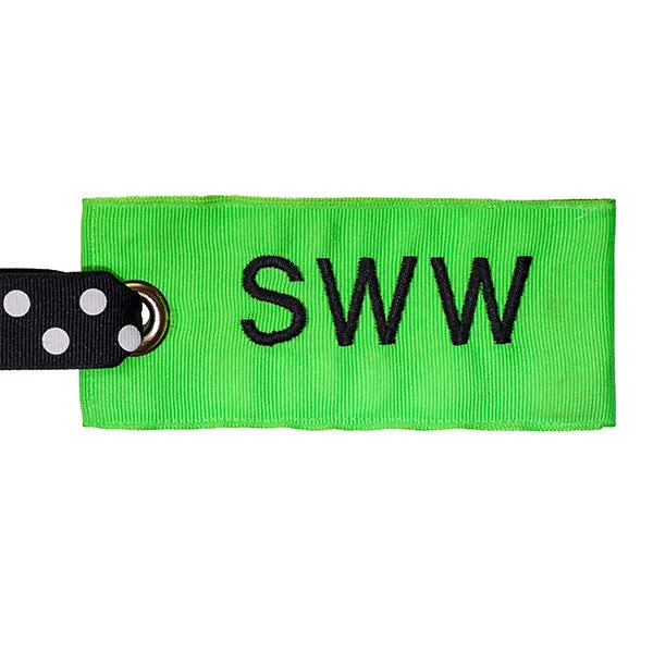 Neon Green Luggage Tag