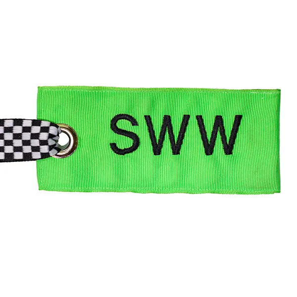 Neon Green Luggage Tag