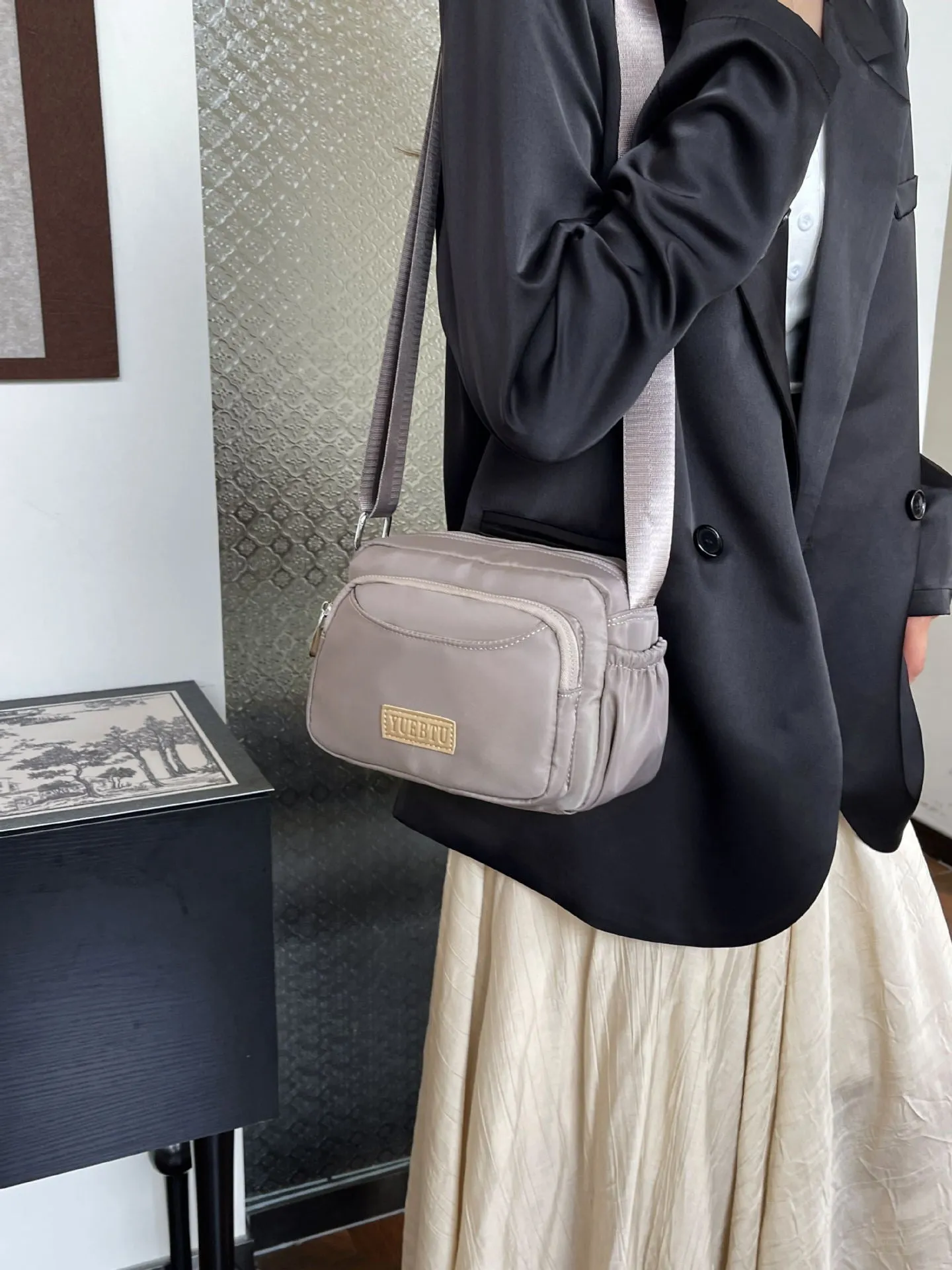 New Cloth Bag Multi-Compartment One-Shoulder Crossbody Oxford Cloth Women's Bag Factory Store Cross-Border Casual Women's Bag