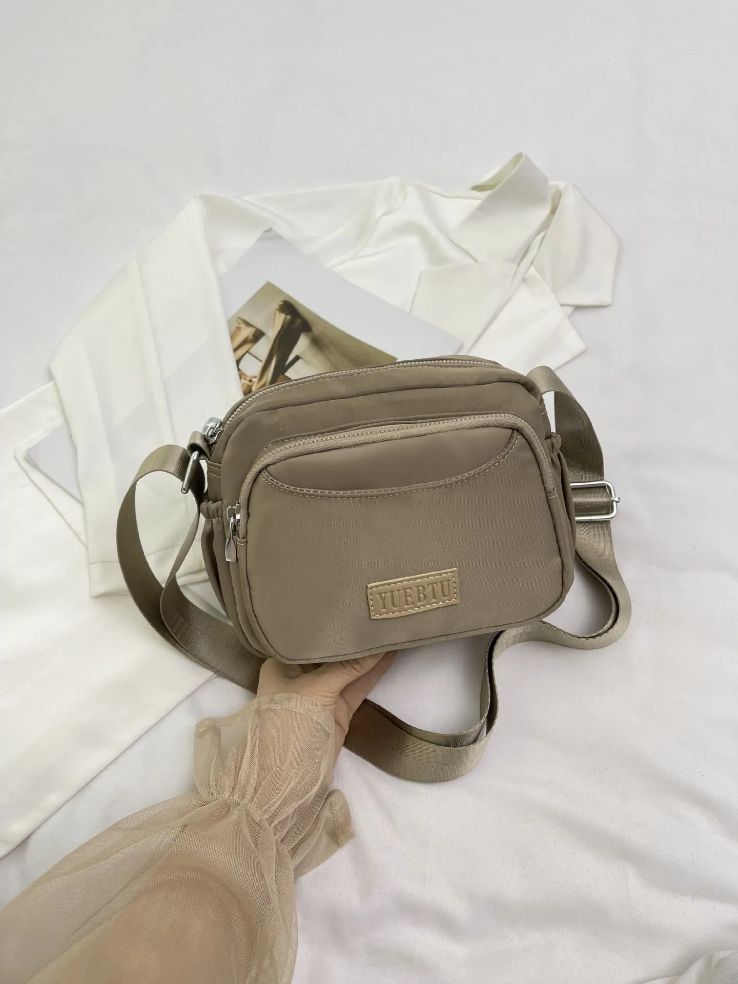 New Cloth Bag Multi-Compartment One-Shoulder Crossbody Oxford Cloth Women's Bag Factory Store Cross-Border Casual Women's Bag