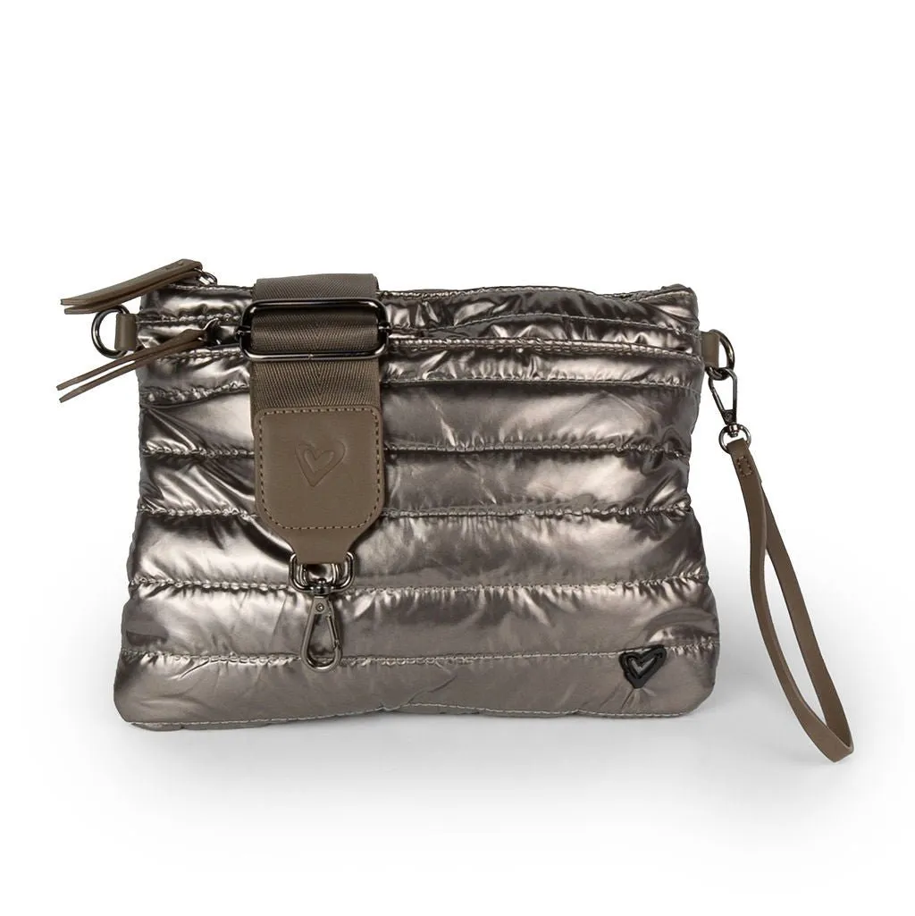 NEW: Delta 2.0 Large Puffer Belt/Crossbody Bag - Bronze