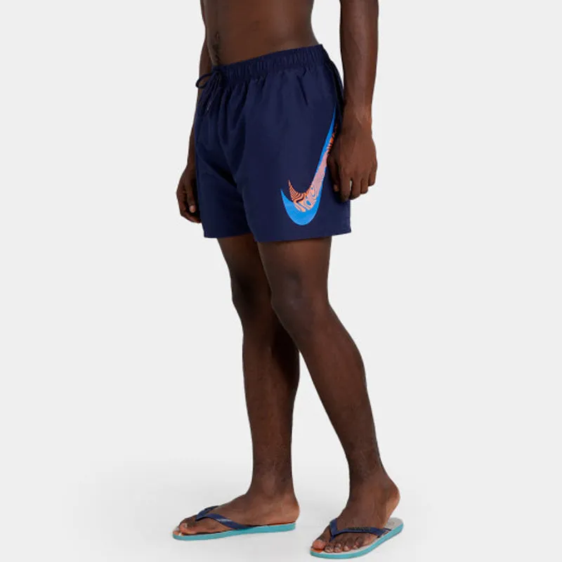 Nike - Men's Swim Liquify Swoosh 5" Volley Short (Midnight Navy)