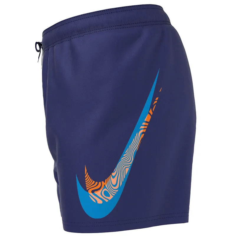 Nike - Men's Swim Liquify Swoosh 5" Volley Short (Midnight Navy)