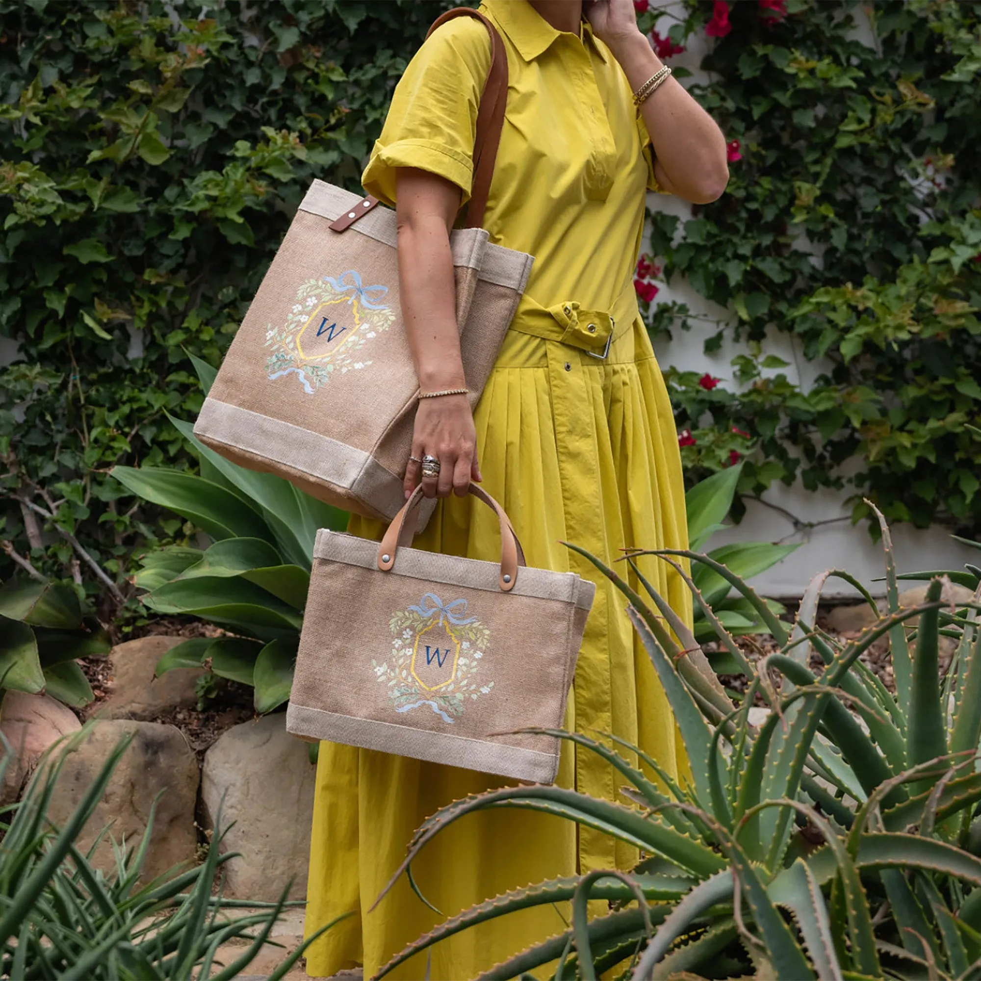 Petite Market Bag in Gold Crest by Amy Logsdon