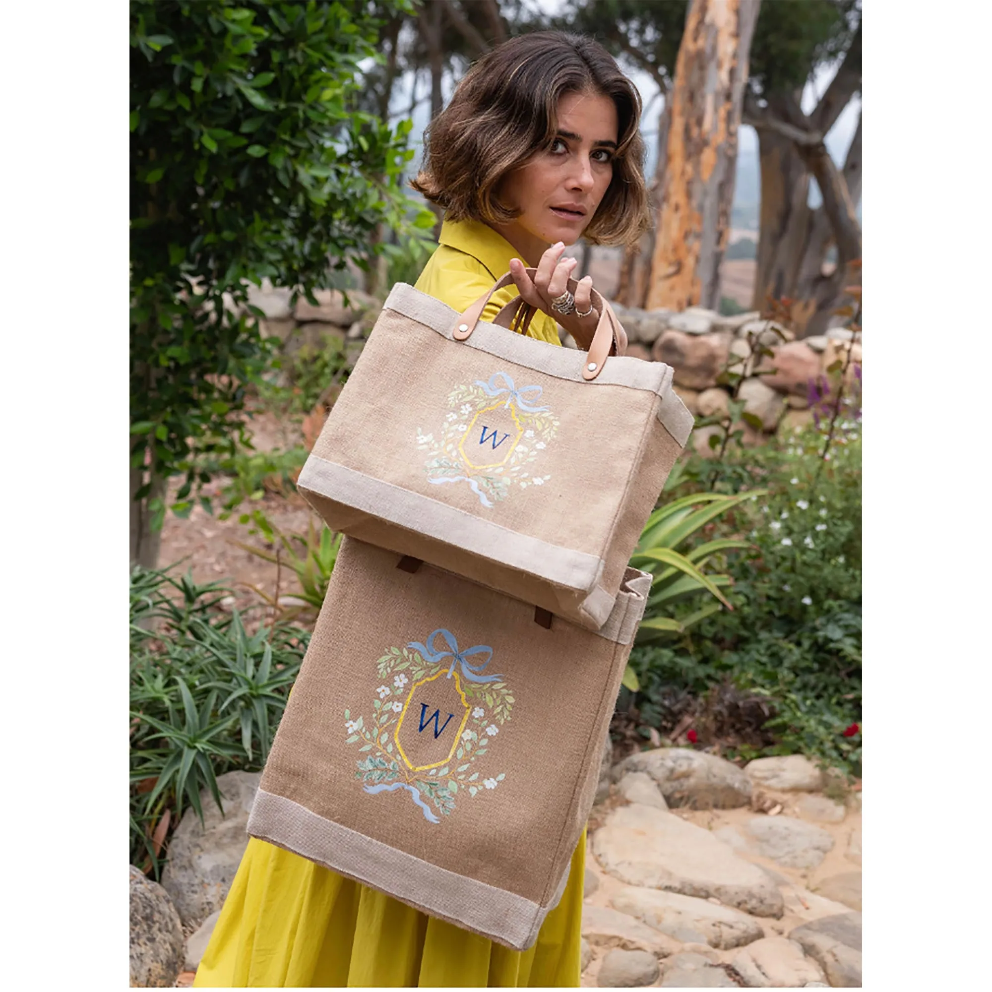 Petite Market Bag in Gold Crest by Amy Logsdon