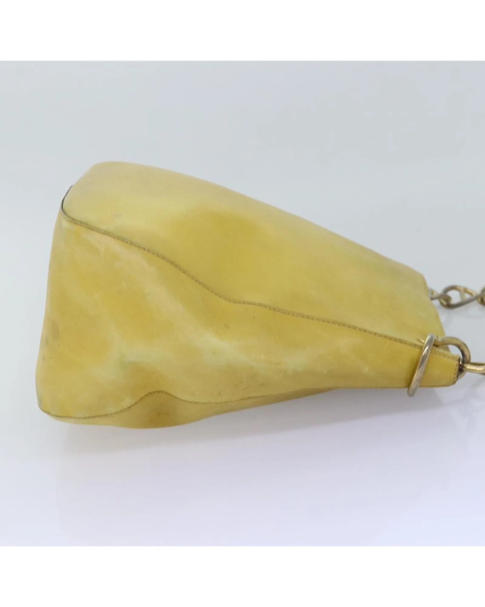 Prada Chain Bag Yellow Leather Shoulder Bag