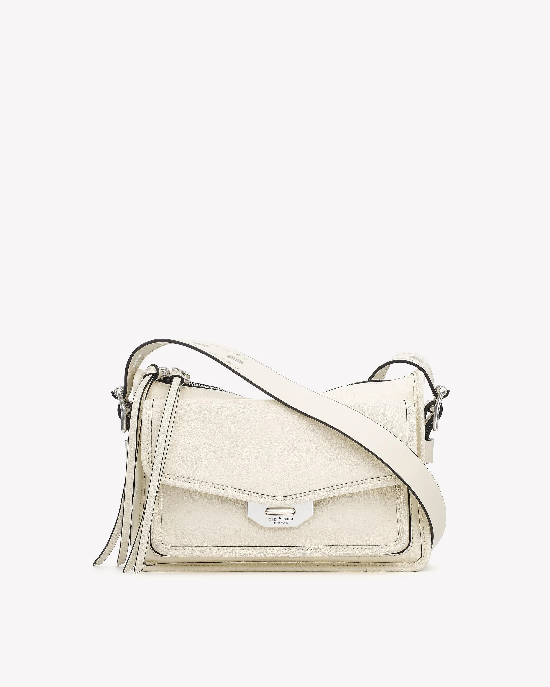 Rag & Bone - Small Field Messenger ANTIQUE WHITE