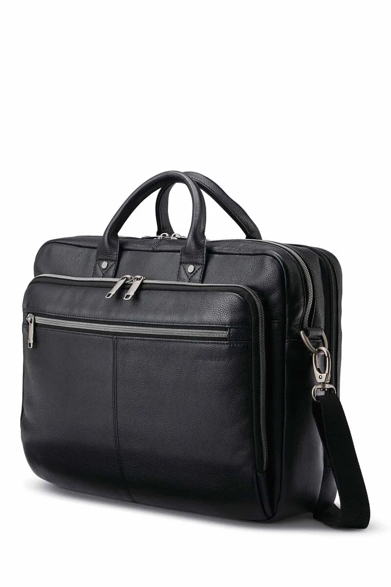 SAMSONITE CLASSIC LEATHER TOPLOADER BRIEFCASE