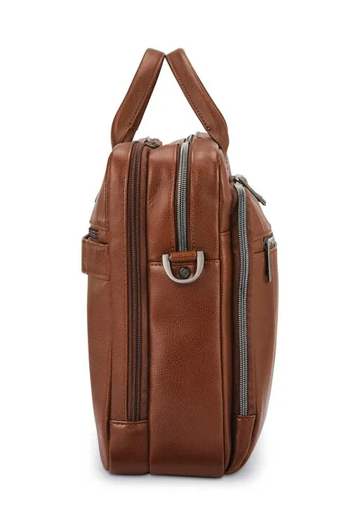 SAMSONITE CLASSIC LEATHER TOPLOADER BRIEFCASE