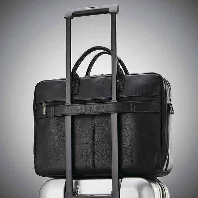 SAMSONITE CLASSIC LEATHER TOPLOADER BRIEFCASE