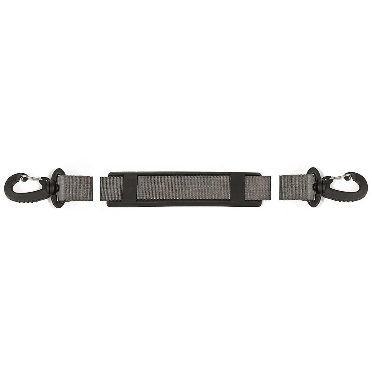 Shoulder strap with carabiners 145 cm, gray