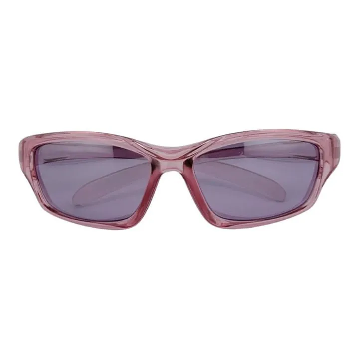 Sporty Wrap Around Fashion Sunglasses Translucent  Shades