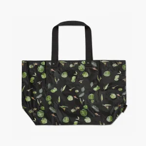 The Del Mar Packable Tote Large - Tyvek - Leaf Print