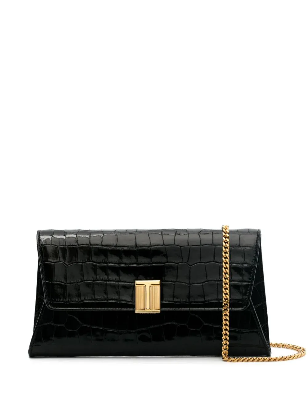 Tom Ford Embossed Croc Clutch