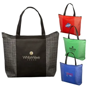 Tonal Non-Woven Zipper Trade Show Tote