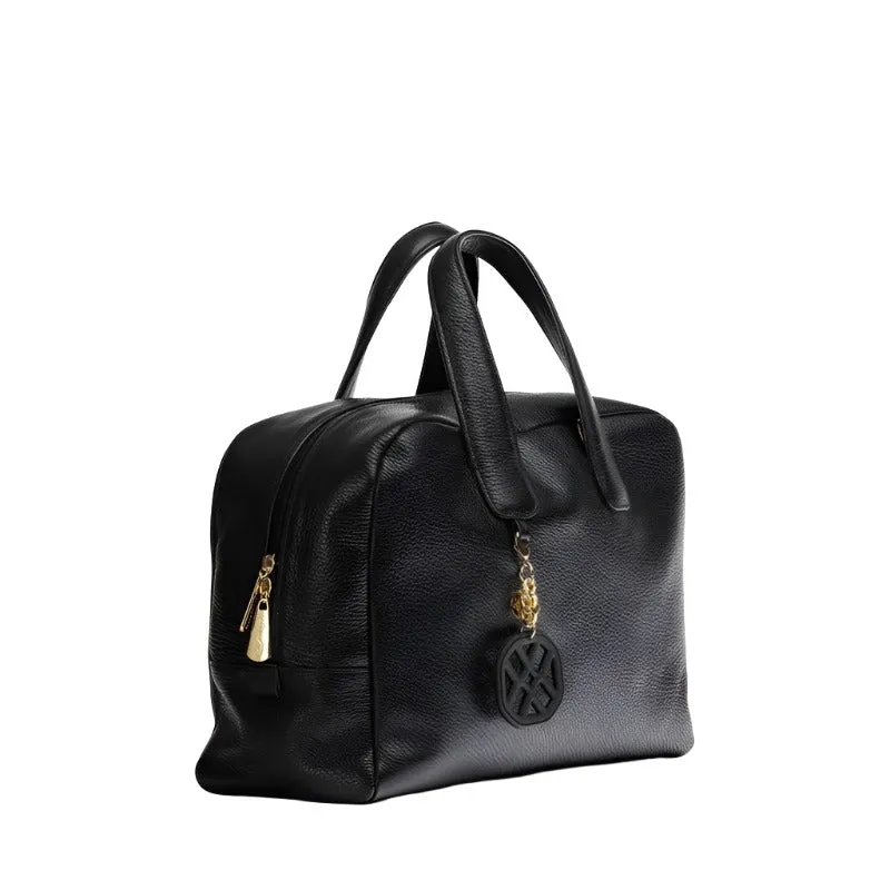 Unisa Znaina Black Leather Bag