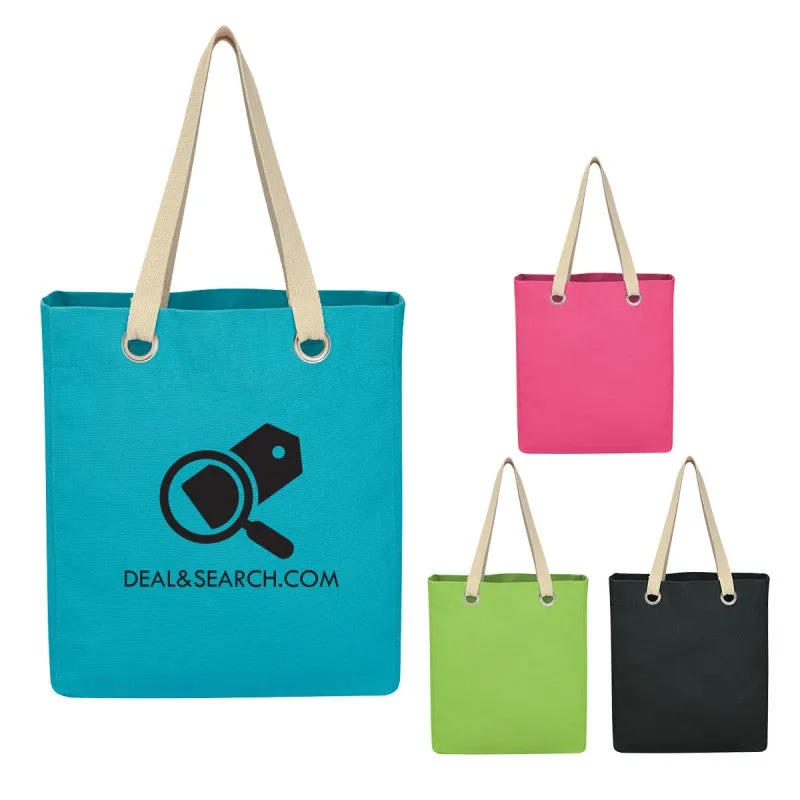 Vibrant Cotton Canvas Tote