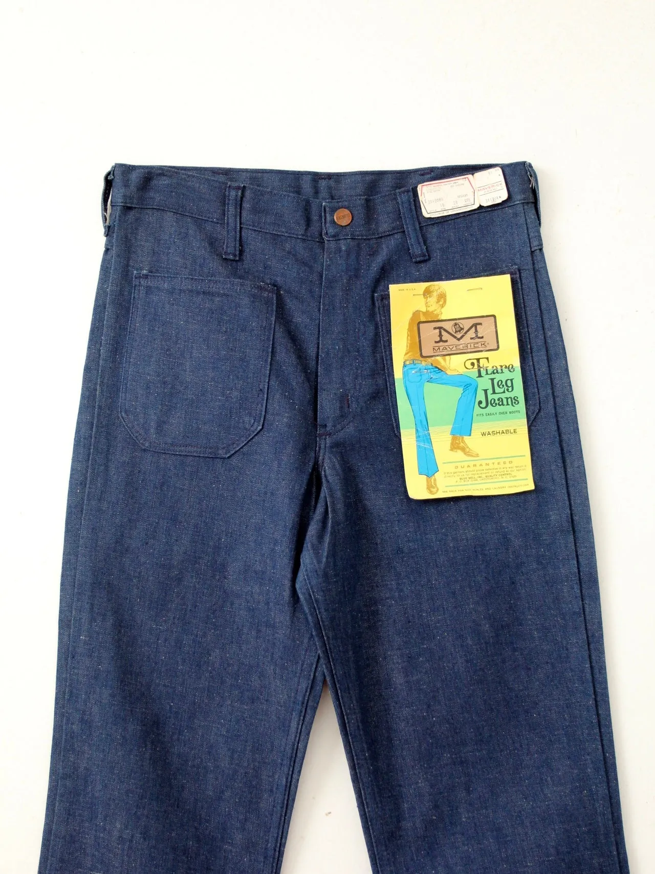 vintage 70s Blue Bell Maverick jeans NOS, 29 x 29.5