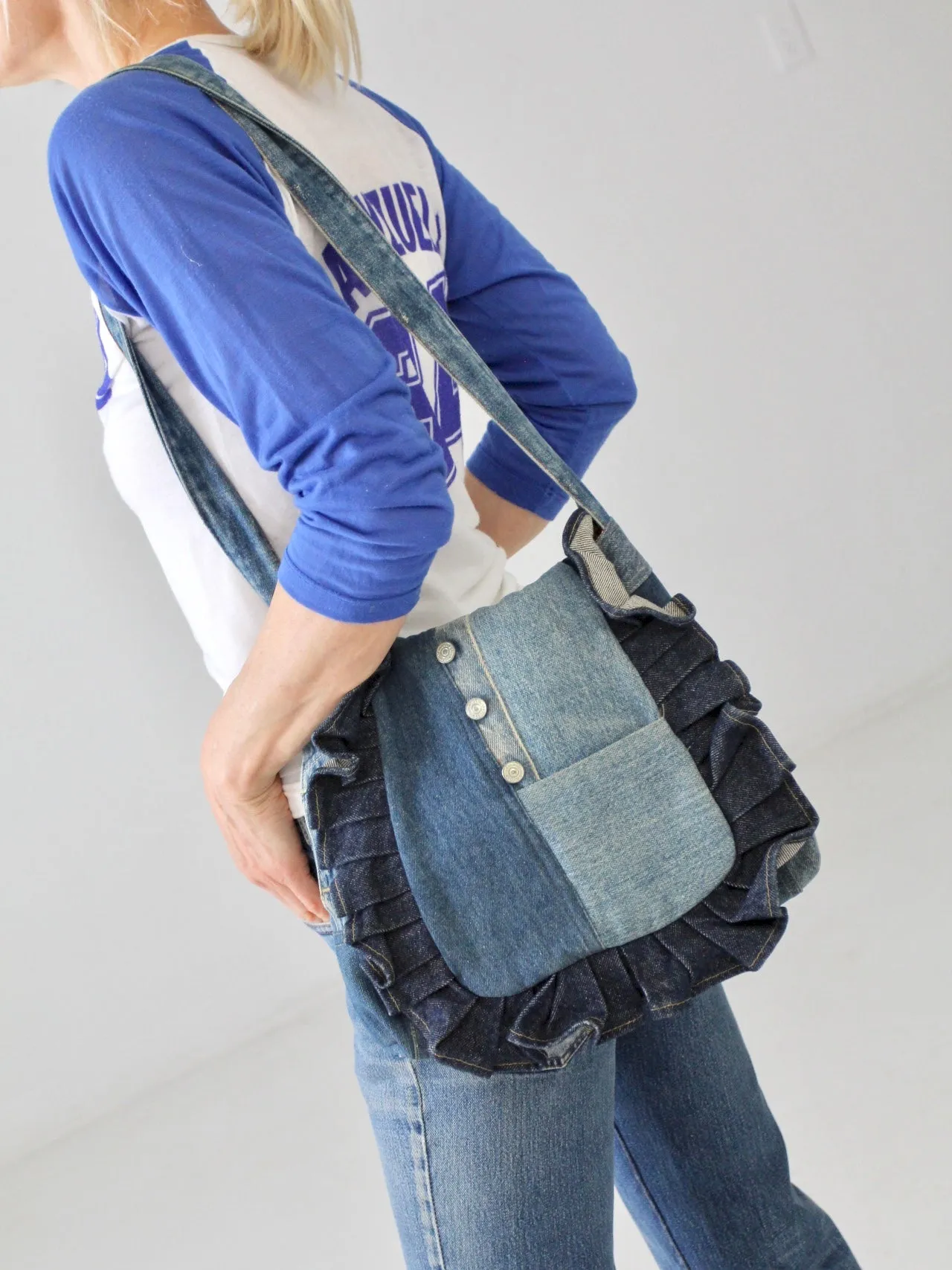 vintage 70s denim purse