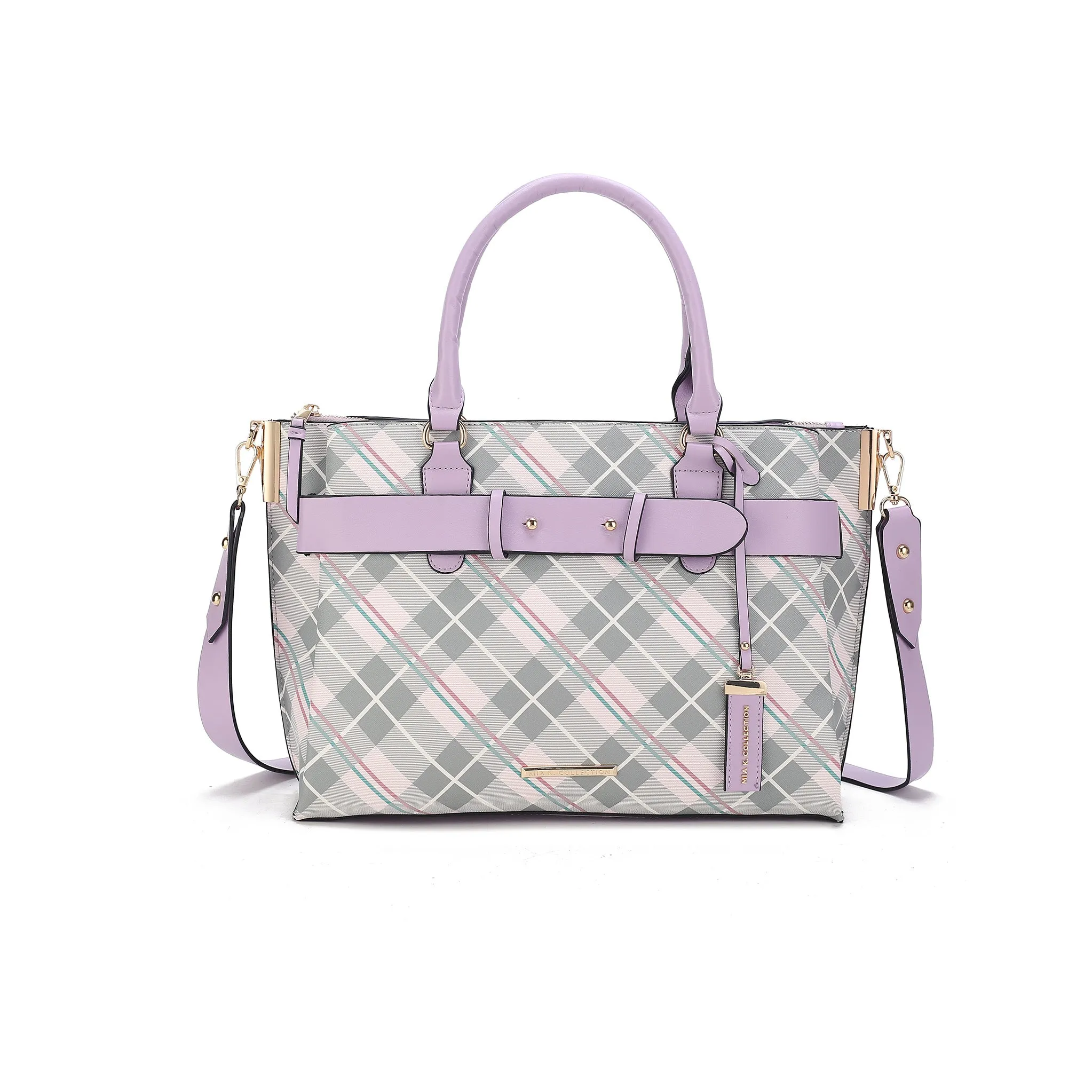 Vivian Plaid Shoulder Bag