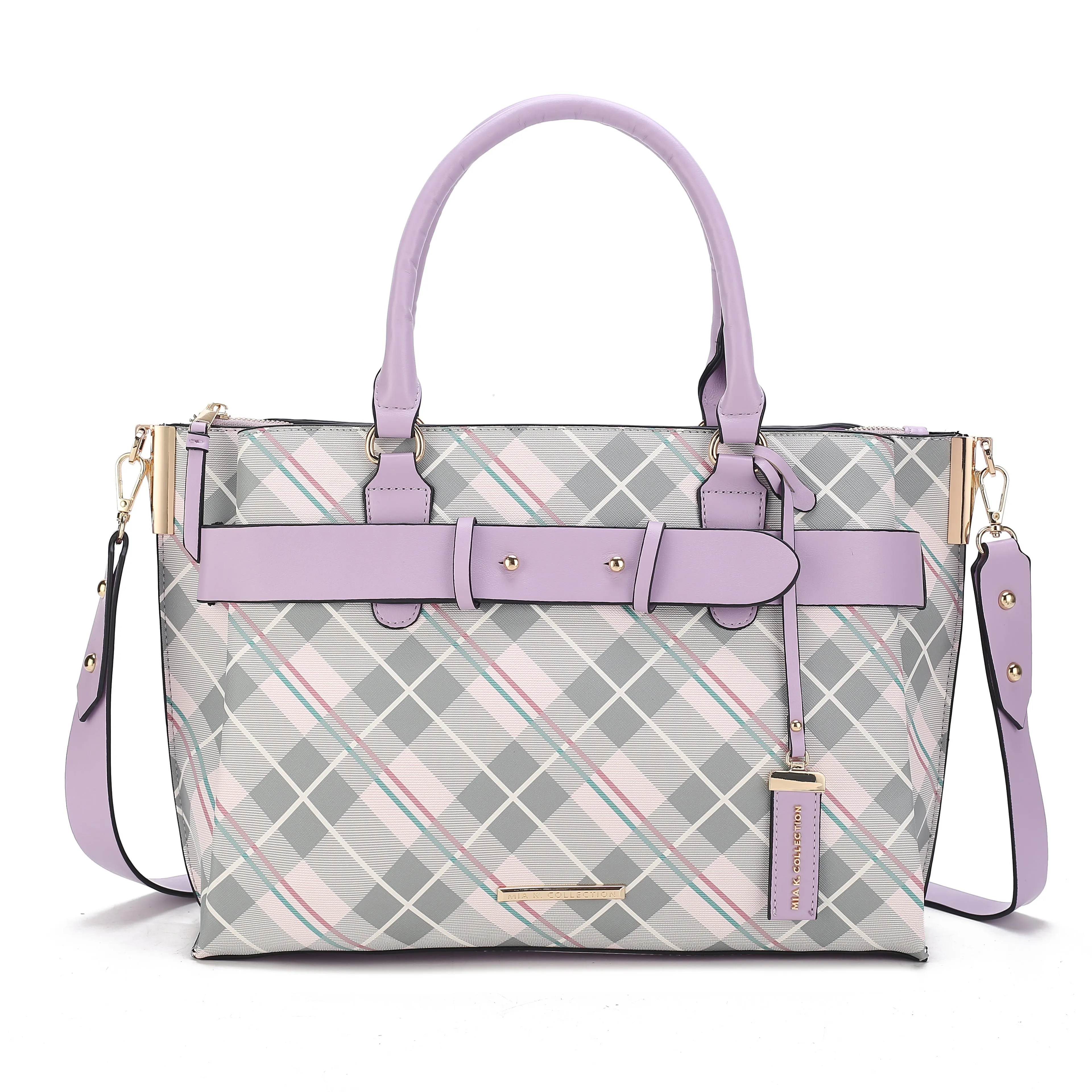 Vivian Plaid Shoulder Bag