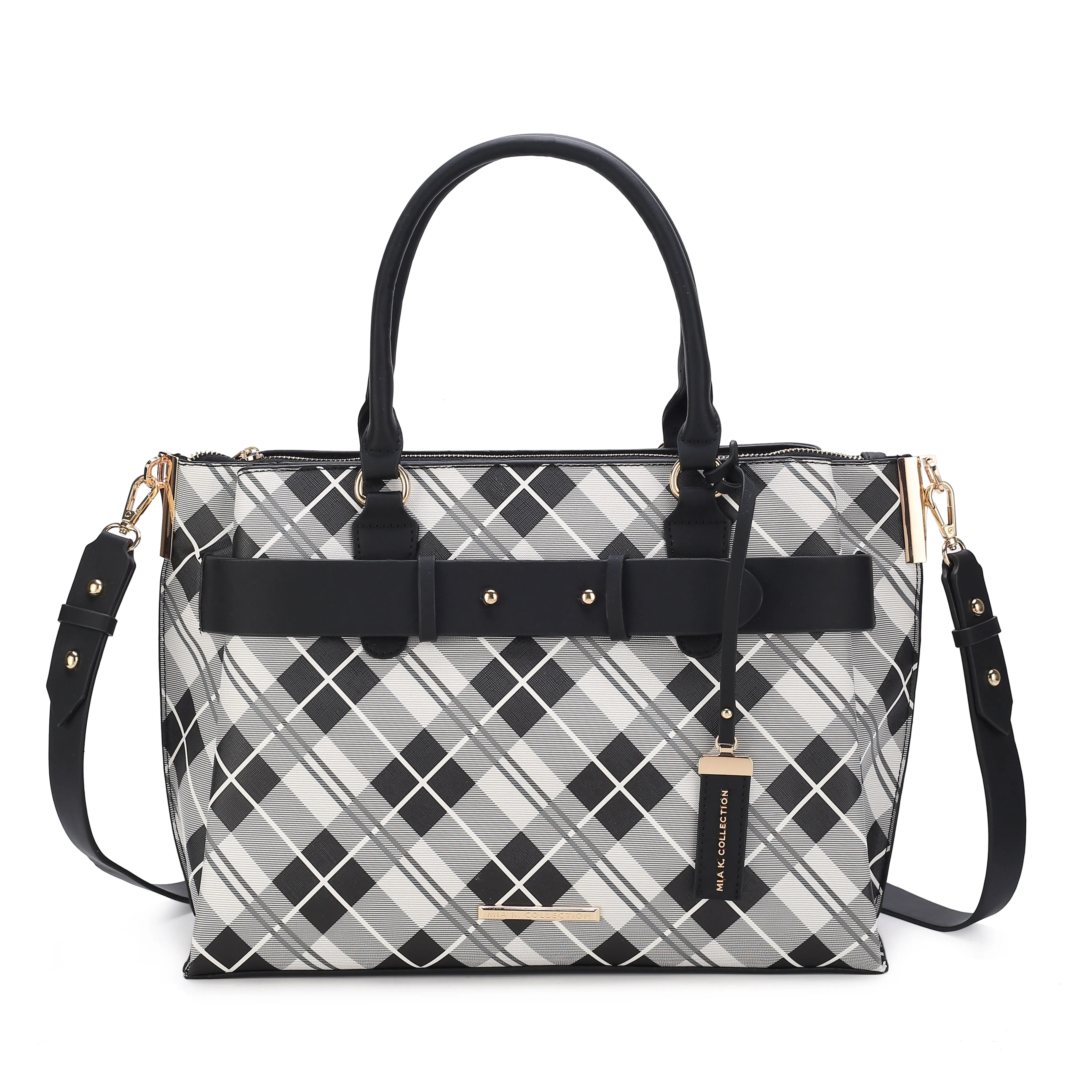 Vivian Plaid Shoulder Bag