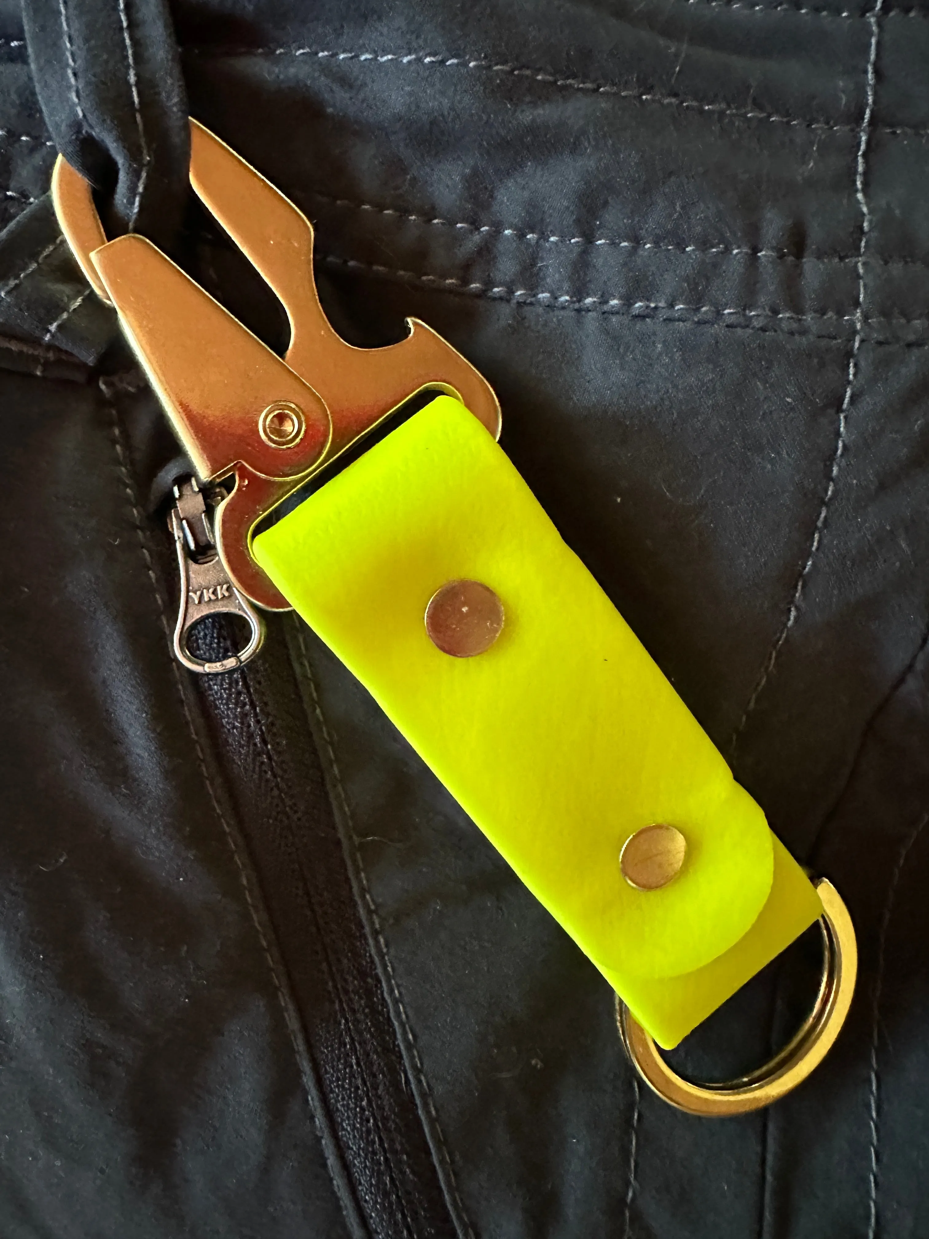 Waterproof Biothane Clip-on Keychain w/Bottle Opener! Perfect Father's Day Gift   Summer Fun at the Beach, Cookouts, Camping, Game Day   Tailgating