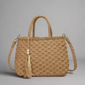 Women's Cross-body Woven Bag