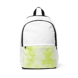 Yellow Clouds Unisex Fabric Backpack