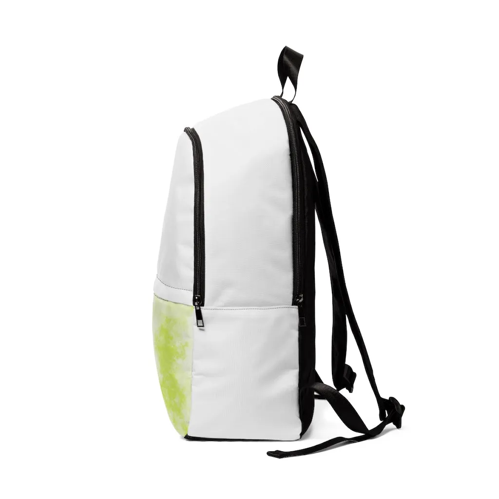 Yellow Clouds Unisex Fabric Backpack