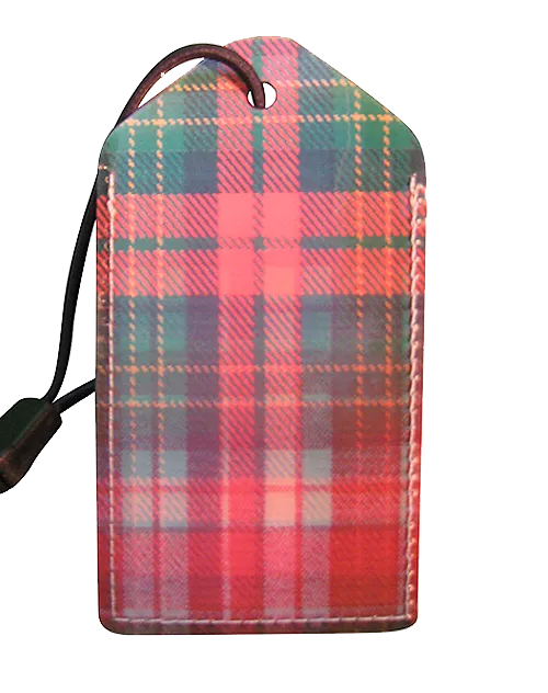 z Luggage Tag: Scotch-Plaid